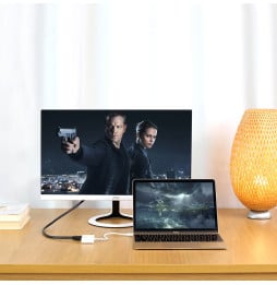 Adaptateur Ugreen convertisseur vidéo USB Type C - HDMI / VGA blanc (30843)