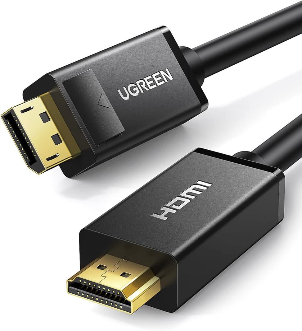 كابل Ugreen Displayport ذكر إلى HDMI ذكر - 1.5 متر (10239) — صورة 1