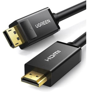 Câbles vidéo Ugreen Câble HDMI Mâle vers DVI D 24 1 Mâle 1080P, plaqué or,  2m