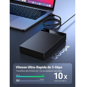 UGREEN – boîtier pour disque dur externe SATA 2.5 , 5Gbps, USB