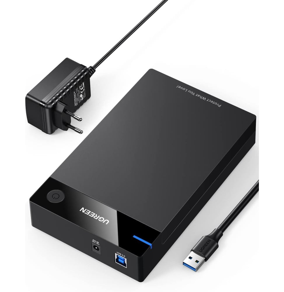 Boitier externe Ugreen USB 3.0 SATA 2.5 et 3.5 HDD/SSD (50422