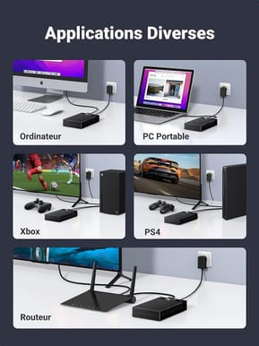 Boitier externe Ugreen USB 3.0 SATA 2.5 et 3.5 HDD/SSD (50422) — image 4