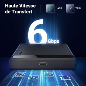 Boitier externe Ugreen USB-C vers USB-A SATA 2,5" (50743) — image 5