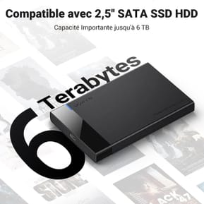 Boitier externe Ugreen USB-C vers USB-A SATA 2,5" (50743) — image 4