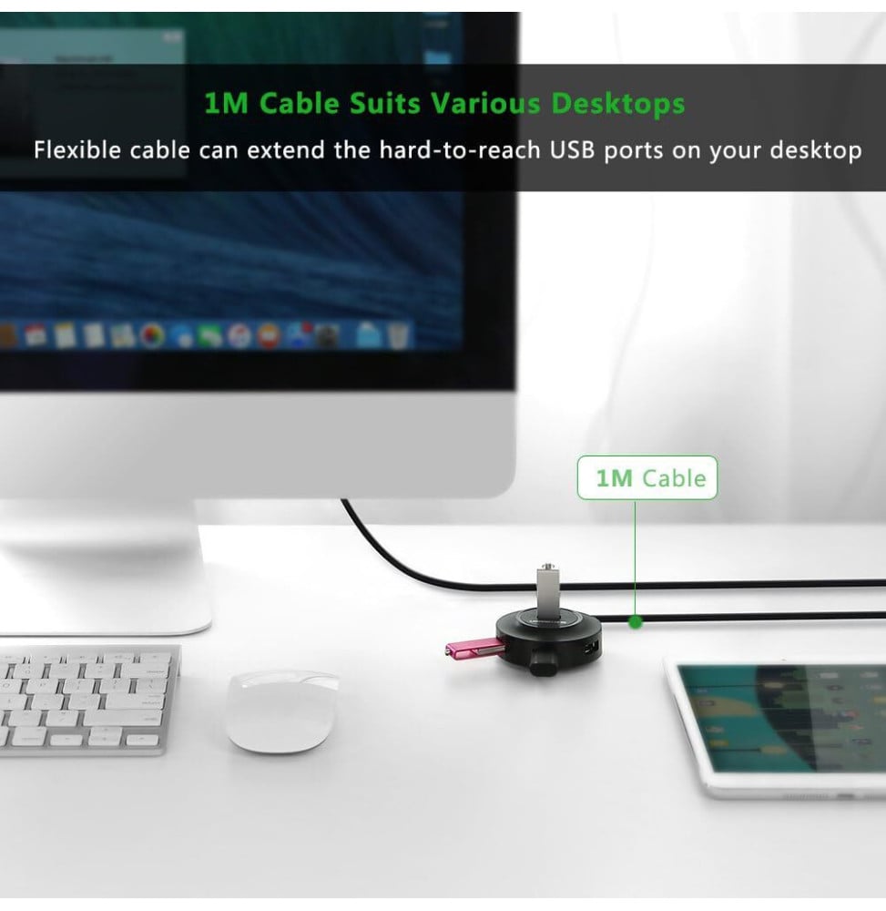 Hub USB Ugreen - Vue 3