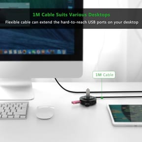 Hub USB 2.0 Ugreen 4 Ports - 1M (20277) — image 6