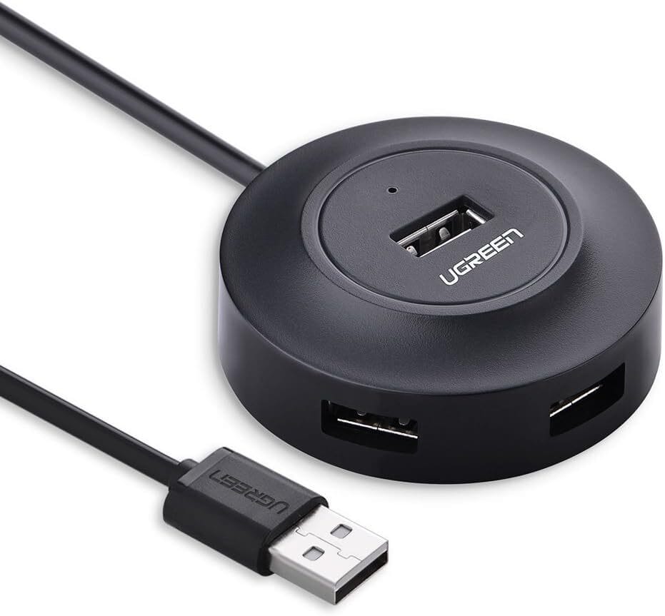 موزع USB 2.0 Ugreen 4 منافذ - 1M (20277) — صورة 1