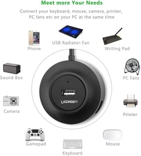 Hub USB 2.0 Ugreen 4 Ports - 1M (20277) — image 3