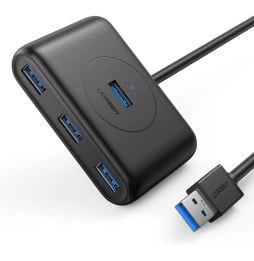 Adaptateur Ugreen HUB USB 3.0 vers 4 ports USB 3.0 4in1 0.5M (20290)