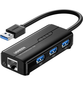 Adaptateur Ugreen HUB USB 3.0 à 3 USB 2.0 RJ45 Port (20265)