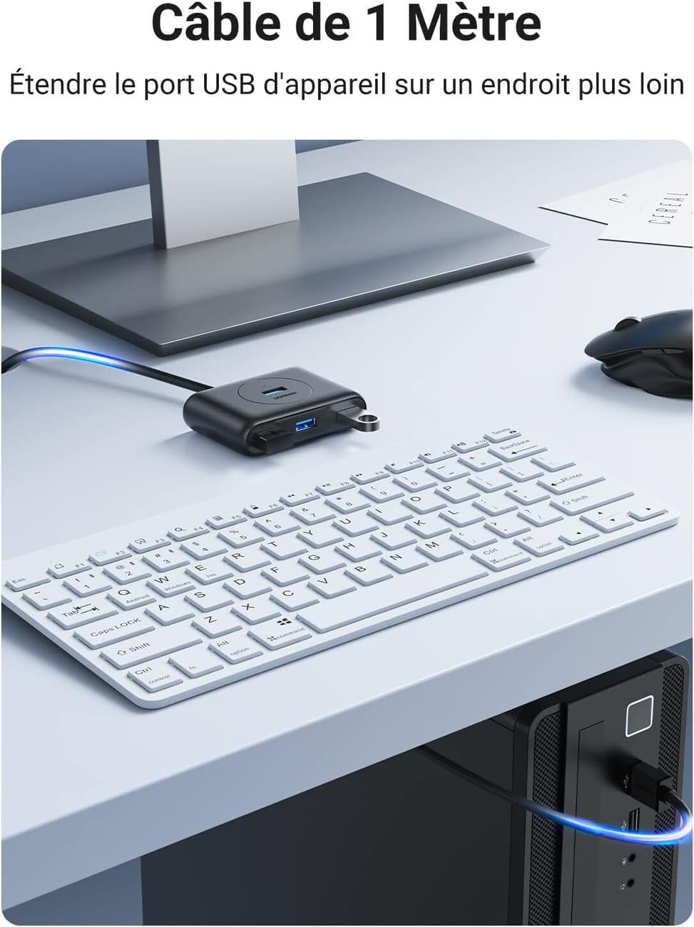 Ugreen 4-in-1 USB 3.0 Hub - 1M (20291) — image 2