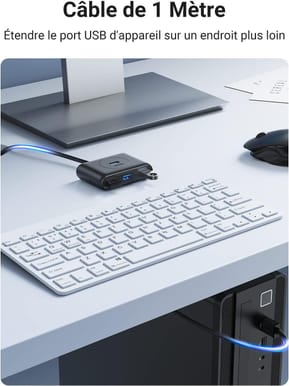 HUB USB 3.0 Ugreen 4 en 1 - 1M (20291) — image 2