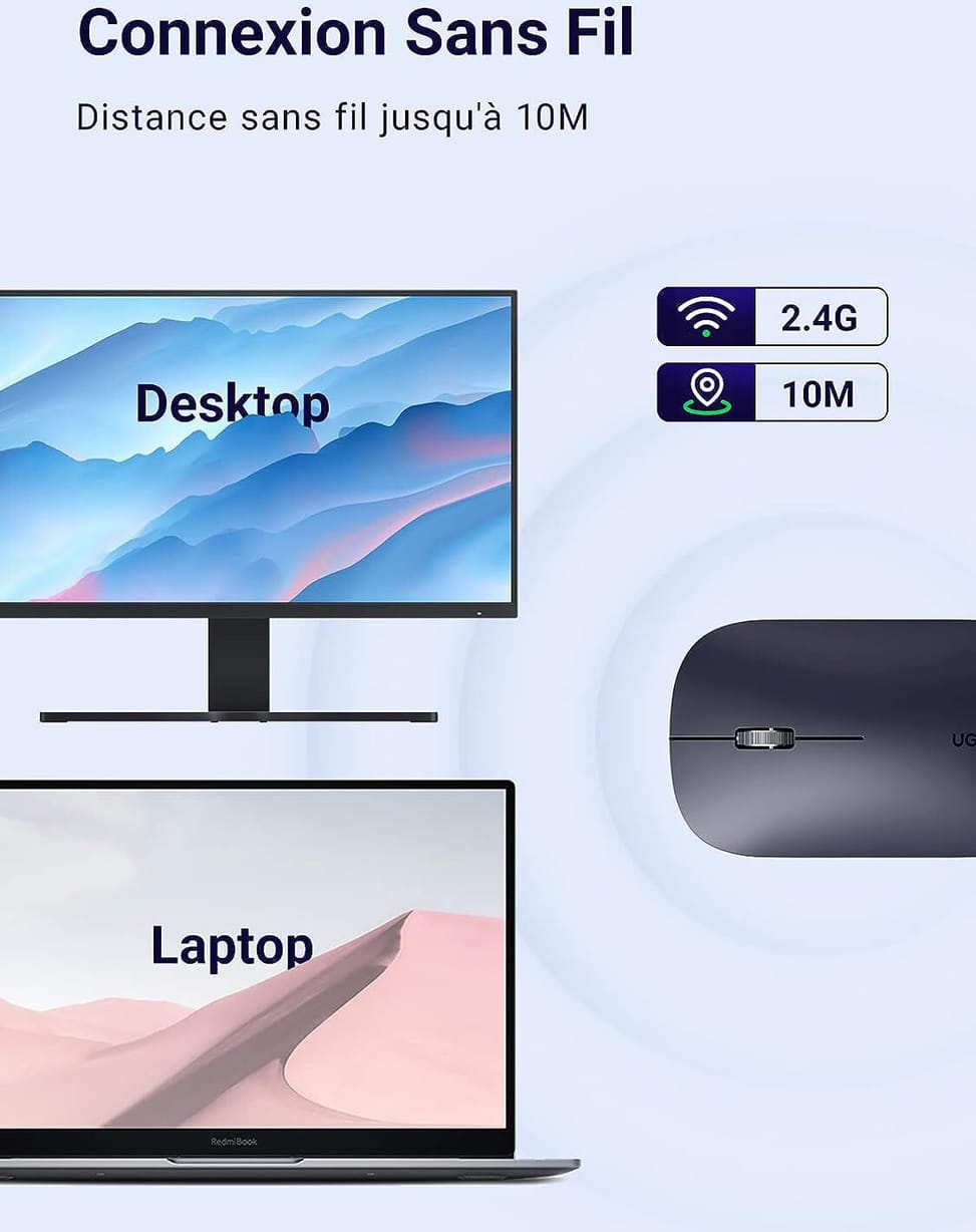 Souris sans fil Ugreen 2.4Ghz — image 10