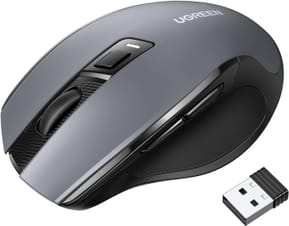 Souris sans fil Ugreen Design Ergonomique 2.4GHz - Noir (90545)