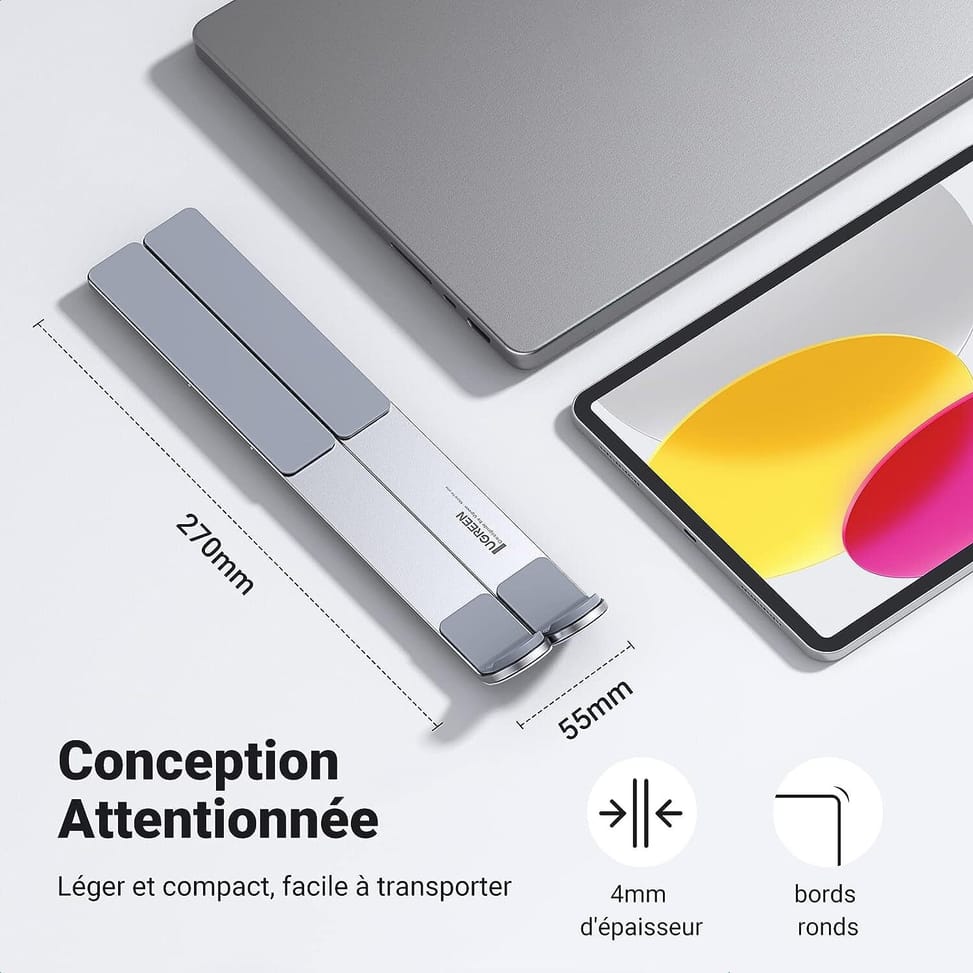 Ugreen Ventilated Aluminium Laptop Stand 8 to 17.3 inches (40289) — image 5