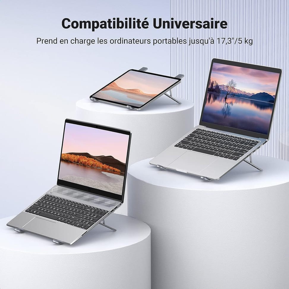 Support Ordinateur Portable Ugreen Aluminium Ventilé 8 à 17,3 Pouces (40289) — image 4