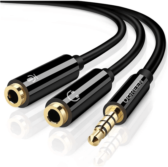 Splitter Ugreen audio 3.5mm Male vers 3.5mm Female (30620)