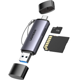 Lecteur de Carte SD Ugreen USB C USB 3.0 2 en 1 Adaptateur de Carte SD en  Aluminium (50706) prix Maroc