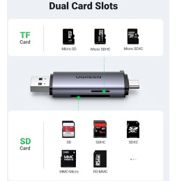 uni USB 3.0 SD/Micro SD Lecteur de Carte, USB SD/TF Maroc