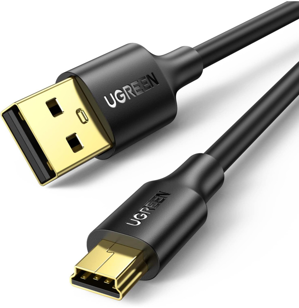 Câble Ugreen USB 2.0 vers Mini USB 5 Pin - 2M (30472) prix Maroc