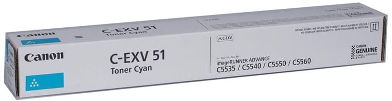 Canon C-EXV51 Cyan - Original Canon Toner (0482C002AB) — image 1