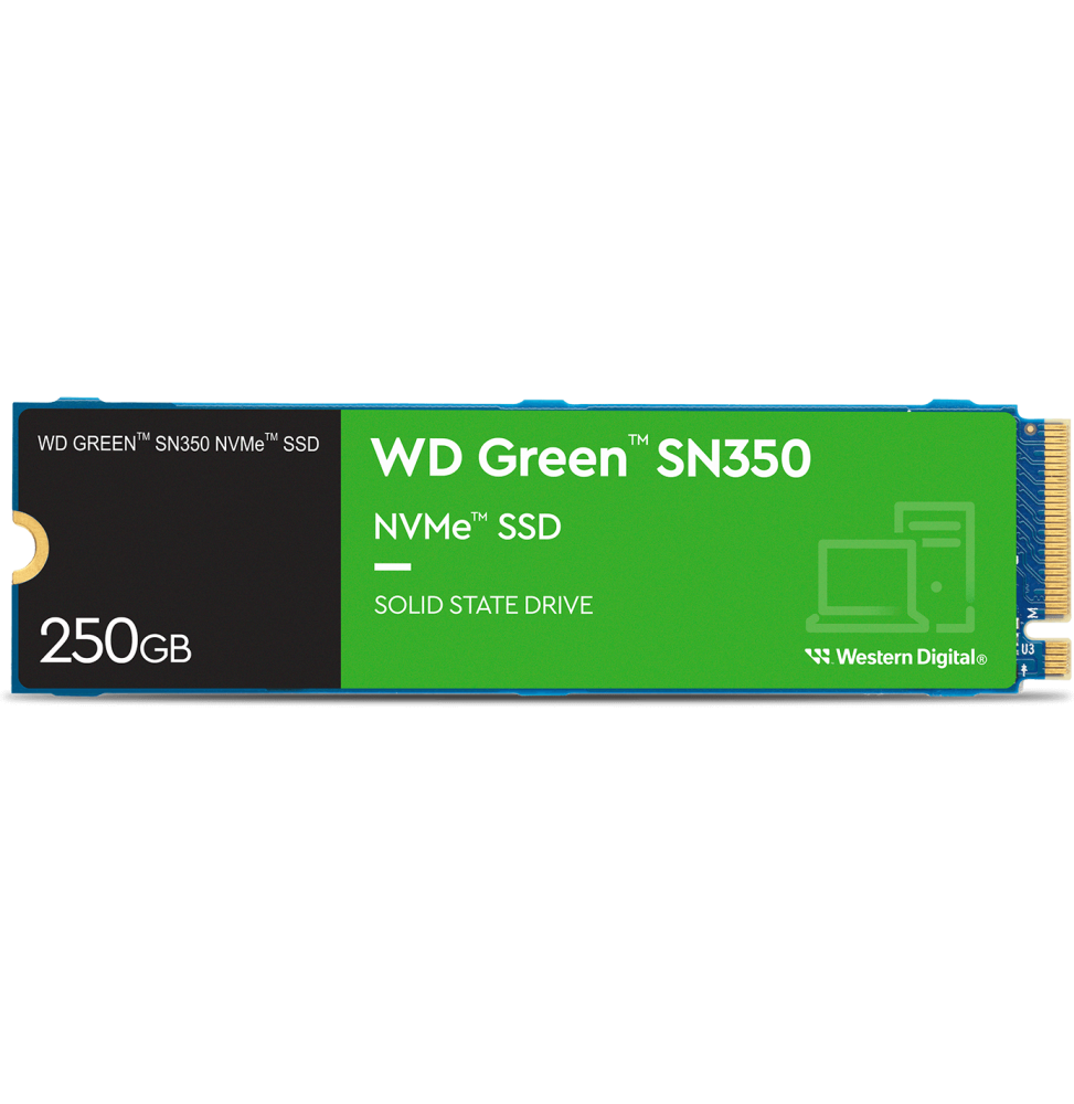 Disque dur interne SSD NVMe™ WD Green™ SN350 250GB (WDS250G2G0C)