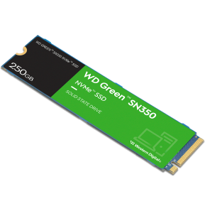 Disque dur interne SSD WD Green SN350 M.2 2280 PCIe Gen3 x4 NVMe 250 Go (WDS250G2G0C)