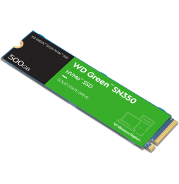 Disque dur interne SSD WD Green SN350 M.2 2280 PCIe Gen3 x4 NVMe 500 Go (WDS500G2G0C)