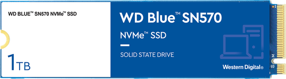 Disque dur interne SSD WD Blue SN570 M.2 2280 NVMe 1 To (WDS100T3B0C)