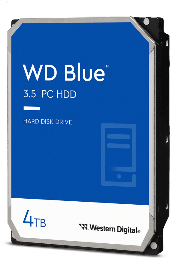 Disque dur interne 3.5" Western Digital Blue 4 To, 256 Mo (WD40EZAZ)