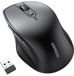 Souris sans fil HP 250 noire capteur optique Blue LED connexion 2,4 Ghz 3  boutons, autonomie jusqu à 12 mois en usage quotidien 3FV67AA