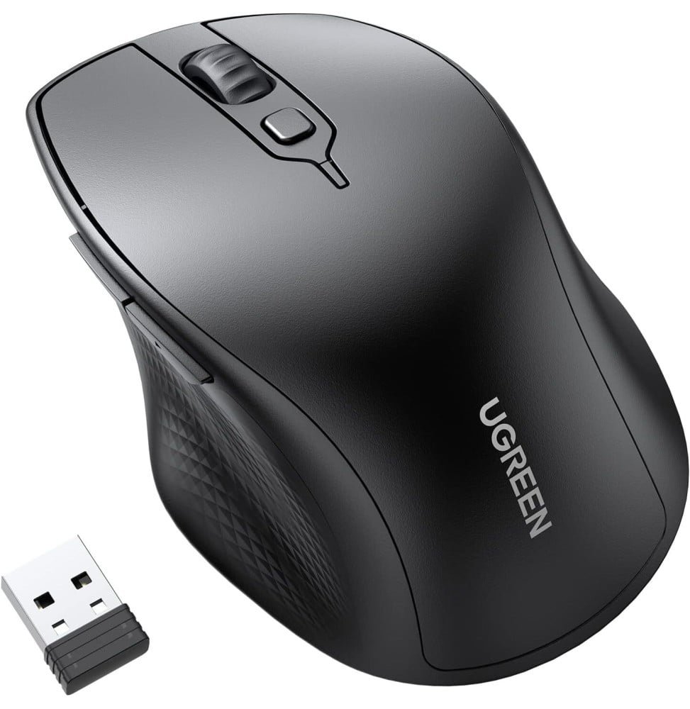 Souris sans fil Ugreen Silencieuse Ergonomique 2,4GHz 4000 DPI