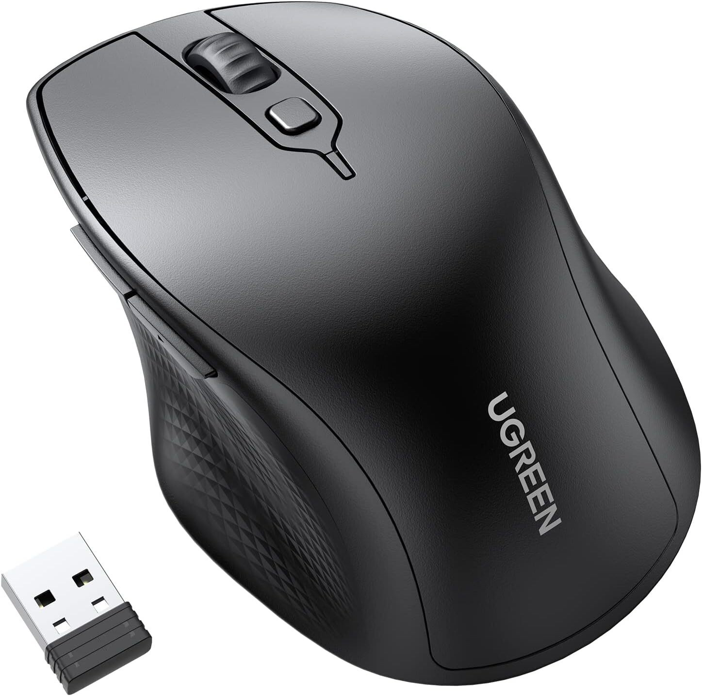 Souris sans fil Ugreen Silencieuse Ergonomique 2,4GHz 4000 DPI