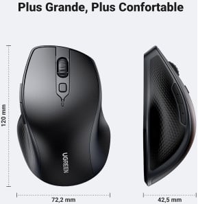 Ugreen Souris sans fil 2,4Ghz/10M Noir