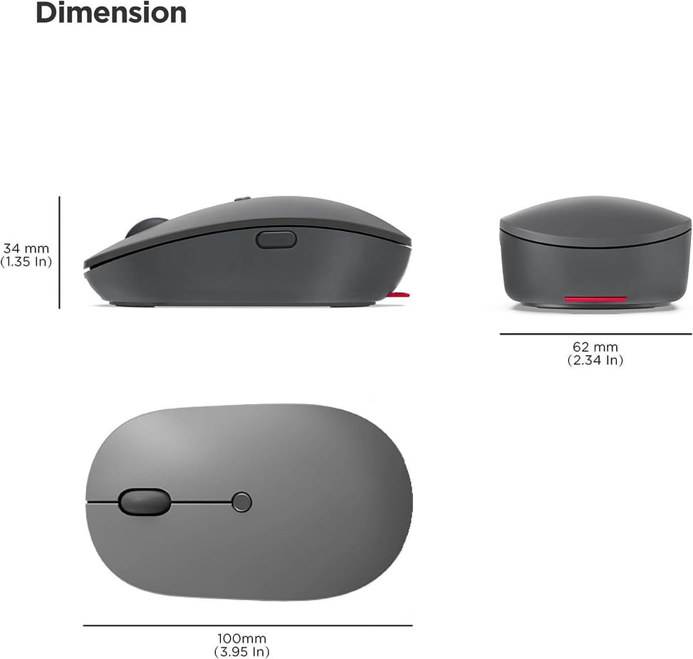Souris sans fil USB-C Lenovo Go (GY51C21210) — image 4