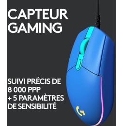 Souris gaming filaire Logitech G102