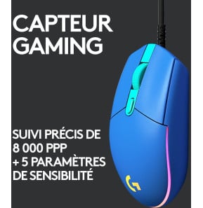 Souris gaming filaire Logitech G102