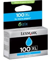 Cartouche d'encre Lexmark Cyan 100 XL