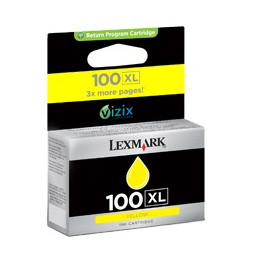 Cartouche d'encre Lexmark Jaune 100 XL