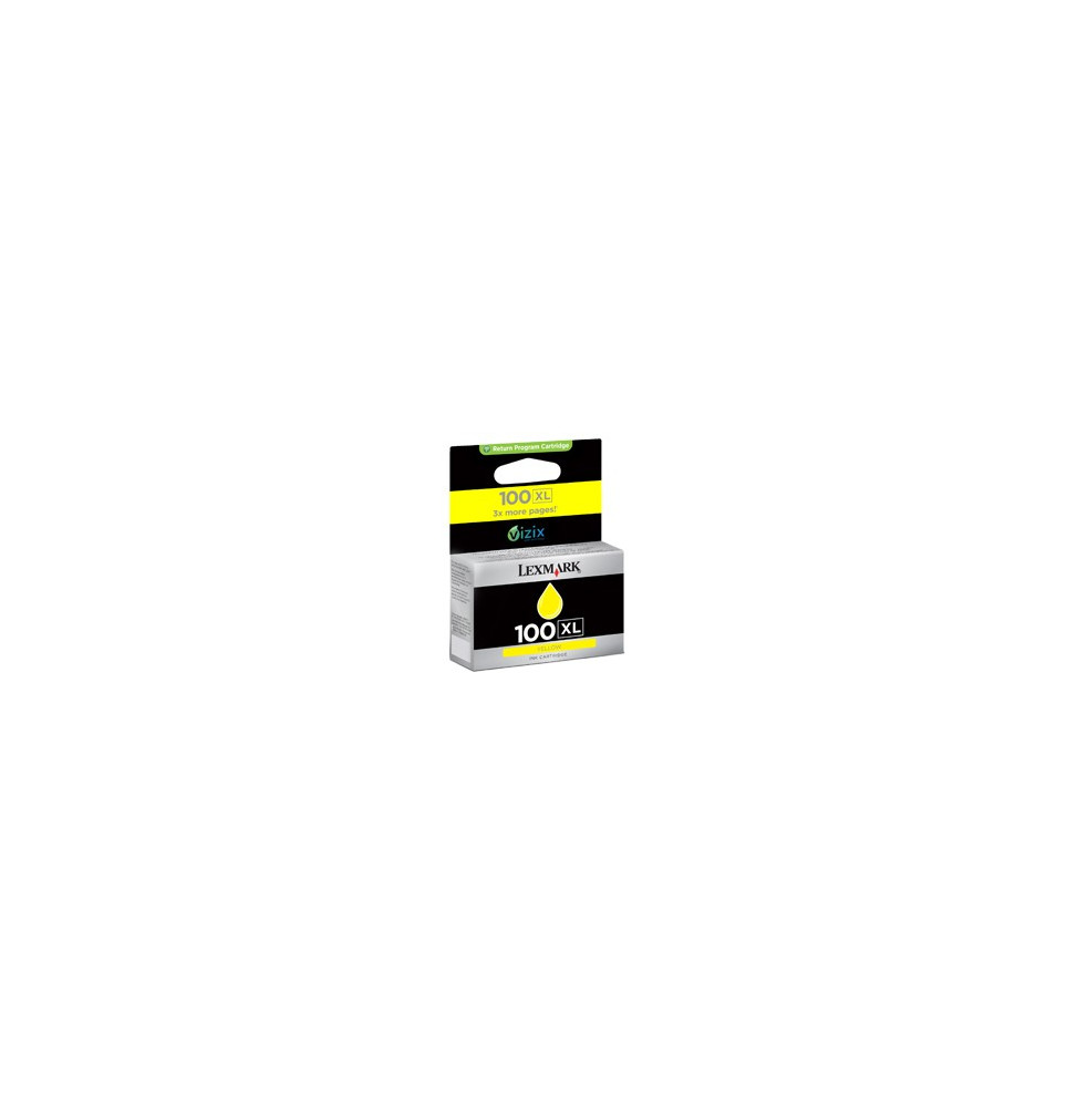 Cartouche d'encre Lexmark Jaune 100 XL