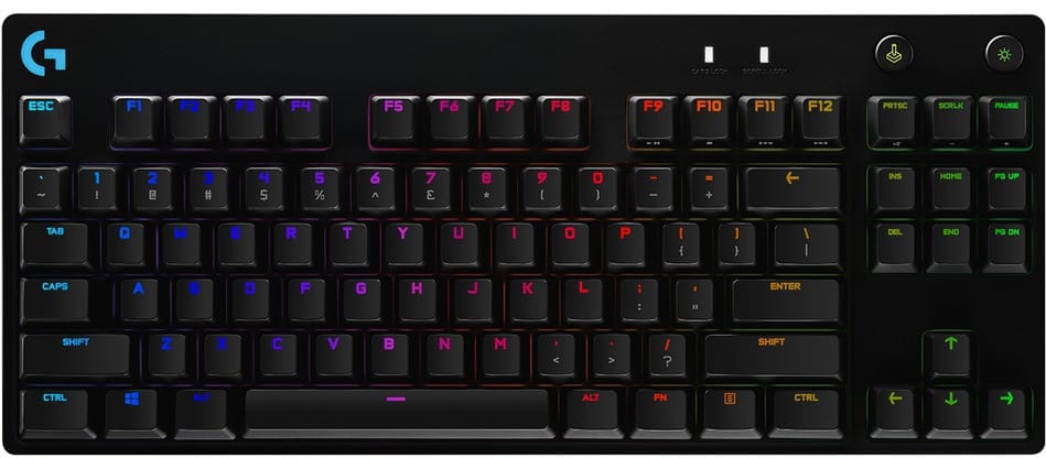 لوحة مفاتيح ميكانيكية للألعاب بإضاءة خلفية Logitech G PRO - أسود فرنسية Azerty (920-009390) — صورة 1