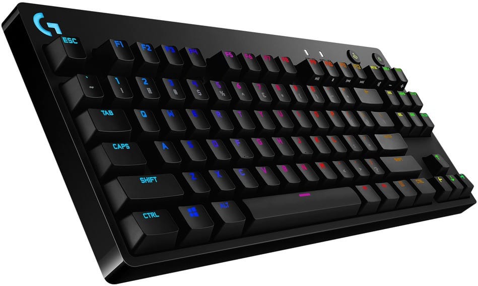 لوحة مفاتيح ميكانيكية للألعاب بإضاءة خلفية Logitech G PRO - أسود فرنسية Azerty (920-009390) — صورة 2