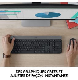 Clavier Bluetooth Multidispositif Logitech Craft - Français (AZERTY) (920-008497)