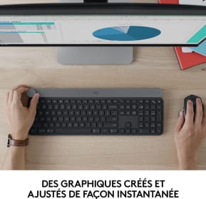 Clavier Bluetooth Multidispositif Logitech Craft - Français (AZERTY) (920-008497) — image 5