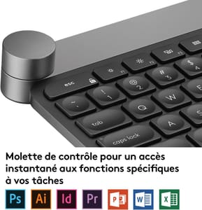 Clavier Bluetooth Multidispositif Logitech Craft - Français (AZERTY) (920-008497) — image 6