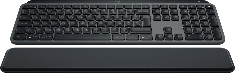 لوحة مفاتيح لاسلكية Logitech MX Keys Plus مع مسند معصم - AZERTY (920-009406) — صورة 3