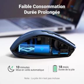 Souris sans fil Ugreen Design Ergonomique 2.4 - Blue (15064) — image 5