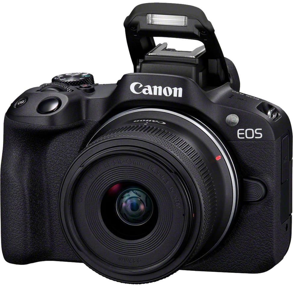 Appareil photo hybride Canon EOS R50 + objectif RF-S 18-45mm IS STM + objectif RF-S 55-210mm IS STM (5811C023AA) — image 2