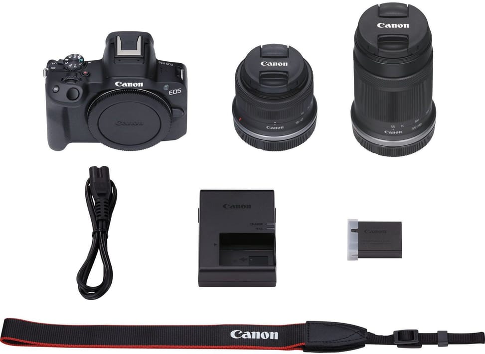 Appareil photo hybride Canon EOS R50 + objectif RF-S 18-45mm IS STM + objectif RF-S 55-210mm IS STM (5811C023AA) — image 10