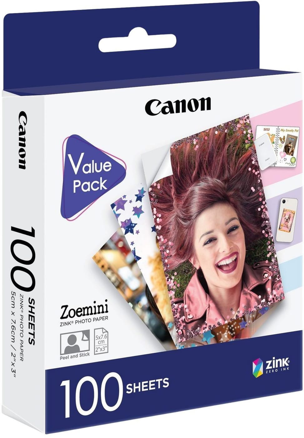 Papier photo Canon ZINK™ 5 x 7,6 cm - Pack de 100 poses (6135C003AA) — image 2